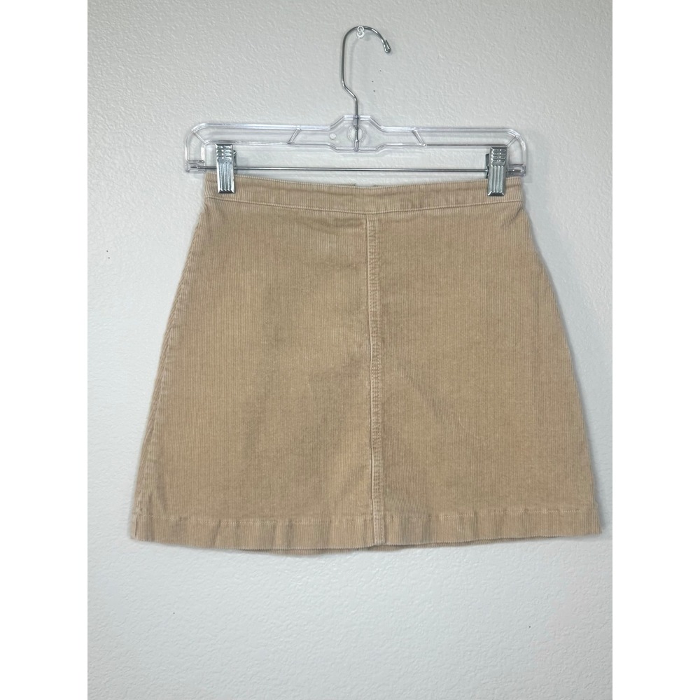 Forever 21 Beige Corduroy Mini Skirt Size Small